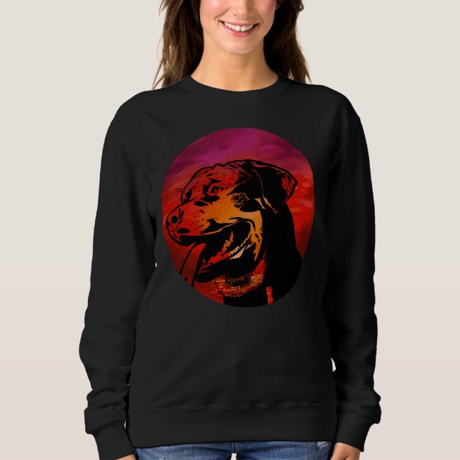 Camiseta Pet Silhouette Rottweiler (Frente)