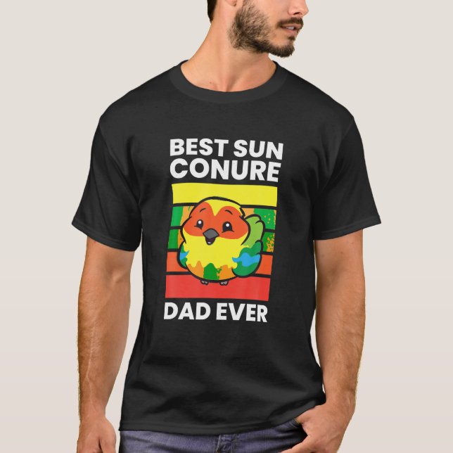 Camiseta Pet Sun Conure Melhor Pai Sun Conure Nunca (Frente)