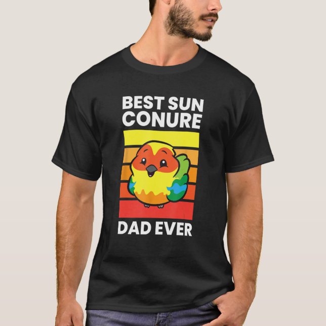 Camiseta Pet Sun Conure Melhor Pai Sun Conure Nunca (Frente)