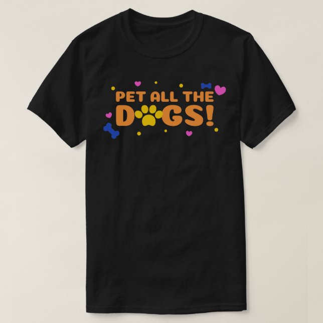 Camiseta Pet todos os cães (Frente do Design)