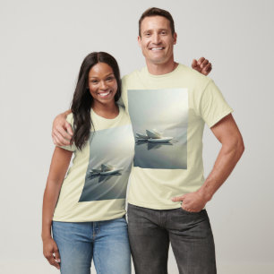 Camiseta Petais flutuantes de Design de pedra