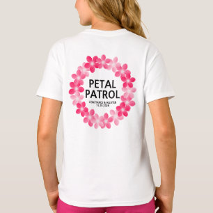 Camiseta Petal Patrol Menina das Flores Casamento
