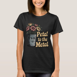 Camiseta Pétala ao Metal | Floração Emocional no Lixo