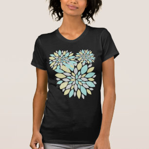 Camiseta Pétalas de Flores de Cor do Pastel Magic