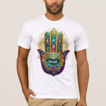 Pétalas de Ouro Verde Violeta Hamsa Terceiro Olho 