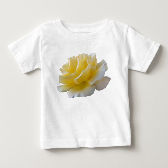 Camiseta Pétalas de rosa amarela (Frente)