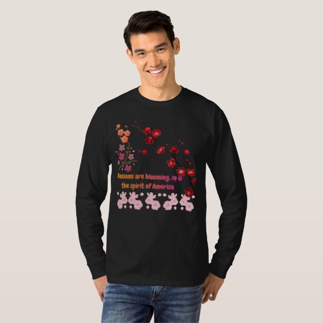Camiseta Pétalas em Harmonia Rosa (Frente Completa)