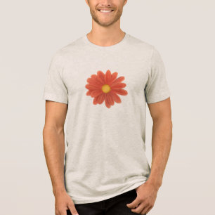 Camiseta Pétalas em Movimento – Gráfico de Flor Vibrante