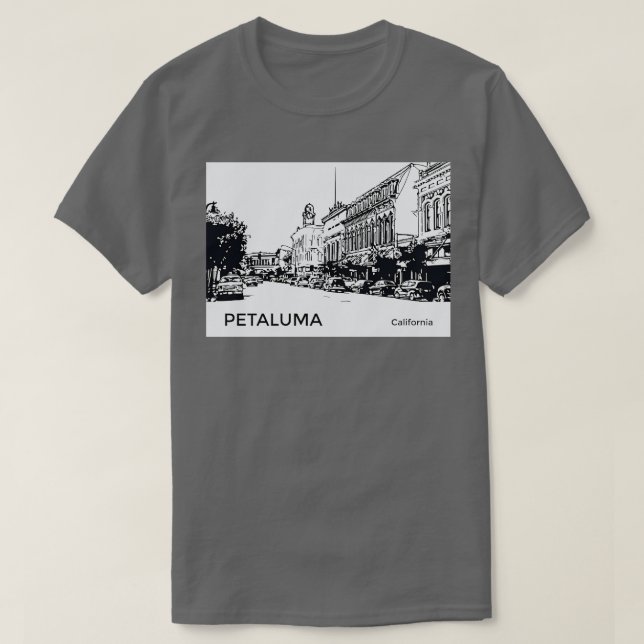 Camiseta Petaluma California TShirt (Frente do Design)