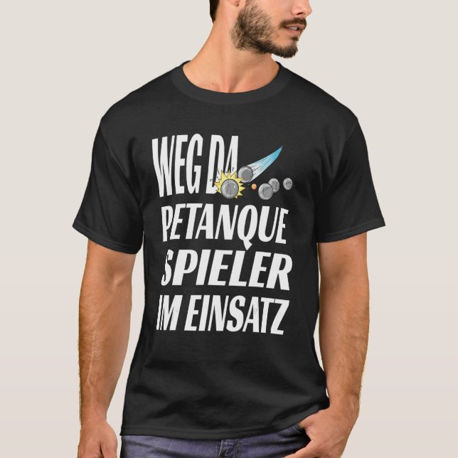 Camiseta Petanque Player Idea para um (Frente)