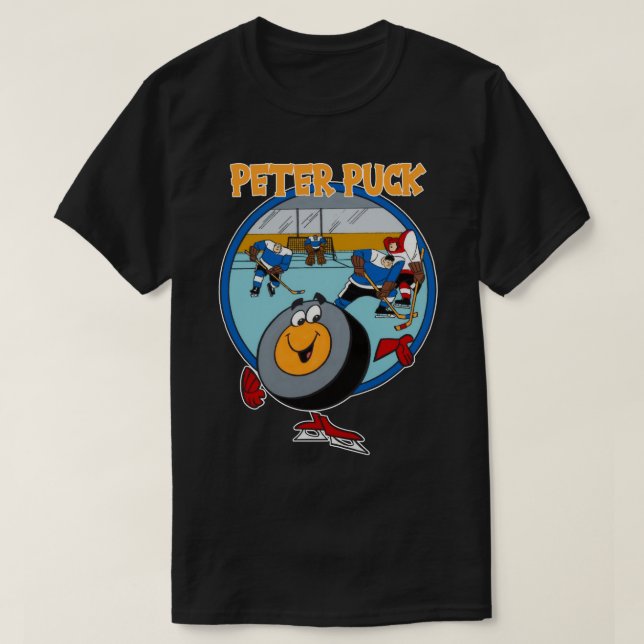 Camiseta Peter Design Puck Personagem de desenho animado Cl (Frente do Design)