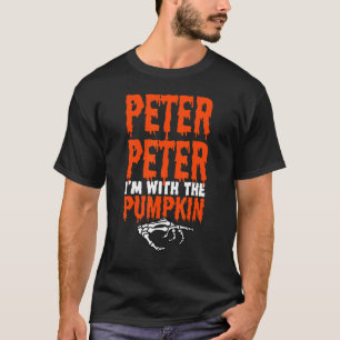 Camiseta Peter, estou com o Coupl de Figurino de Halloween 