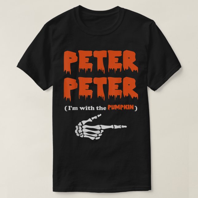 Camiseta Peter im com a fantasia do Dia das Bruxas de Abóbo (Frente do Design)