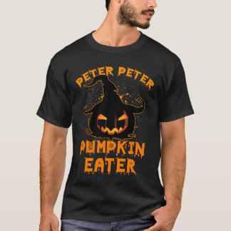 Camiseta Peter Pumpkin Comendo Halloween Casal