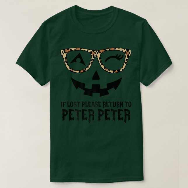 Camiseta Peter Pumpkin Comeu Casais de Halloween Costume Wo (Frente do Design)