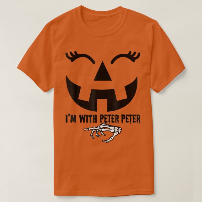 Camiseta Peter Pumpkin Eater Wife Halloween Couple Costume  (Frente do Design)