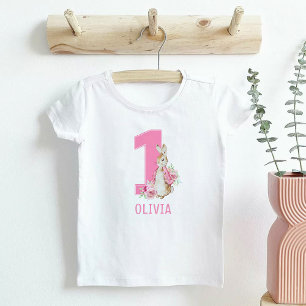 Camiseta Peter Rabbit Baby Girl é o primeiro aniversário