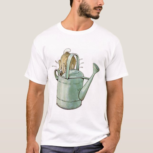 Camiseta PETER RABBIT mergulhou primeiro na lata de água (Frente)