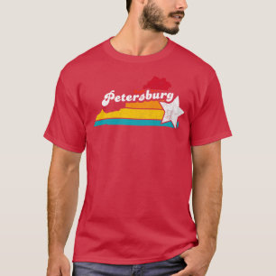 Camiseta Petersburg Virgínia Vintage Afetou Souvenir 2