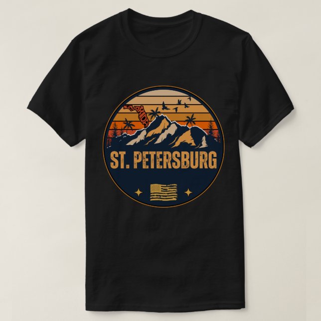 Camiseta Petersburgo, Flórida (Frente do Design)