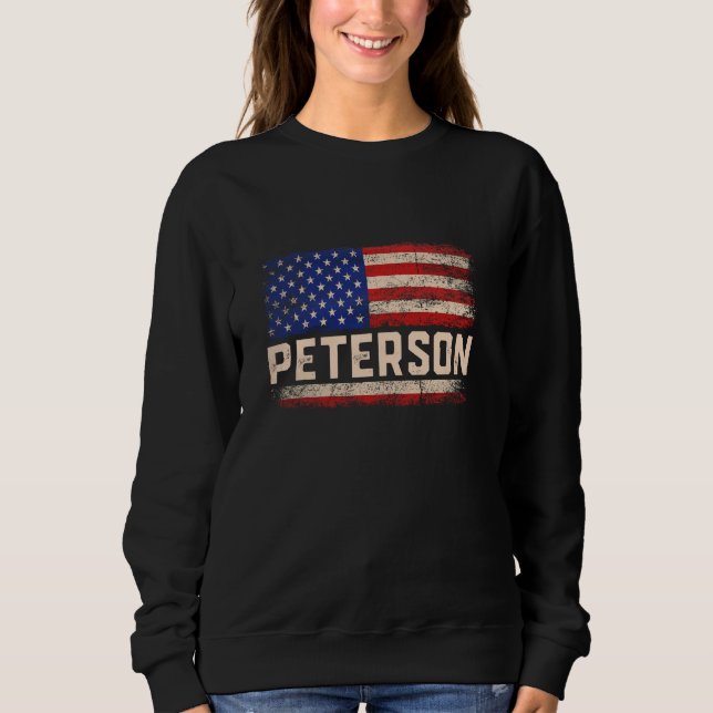 Camiseta Peterson Sobrenome Shirt Peterson Nome Americano F (Frente)