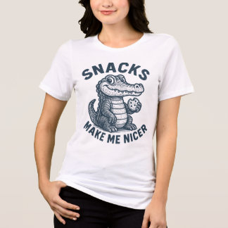 Camiseta Petiscos Me Tornam Mais Simpático Jacaré Vintage