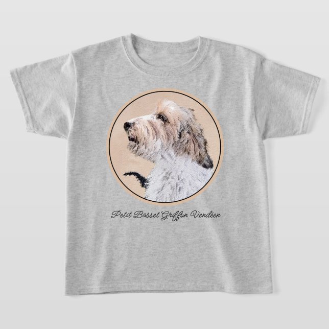 Camiseta Petit Basset Griffon Vendéen Painting - Arte Canin (Postura )