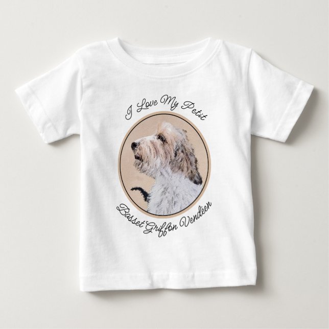 Camiseta Petit Basset Griffon Vendéen Painting - Arte Canin (Frente)