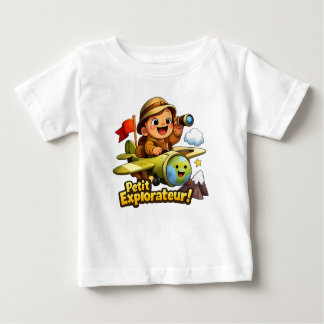 Camiseta Petit Explorateur Cute Baby Adventure Illustration