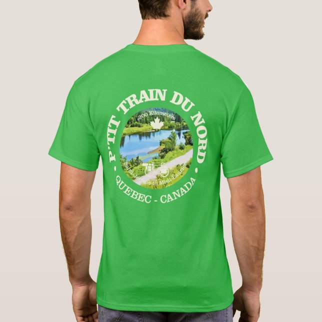 Camiseta Petit Train du Nord (bicicleta c) (Verso)