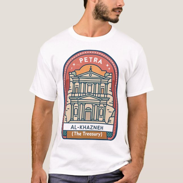 Camiseta Petra Al-Khazneh (O Tesouro) (Frente)