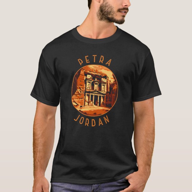 Camiseta Petra Jordan Circular com Distância Retroativa (Frente)