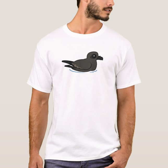 Camiseta Petrel de tempestade da lixívia (natação) (Frente)