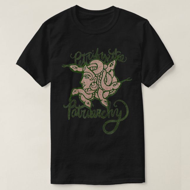 Camiseta Petrify o Patriarcado Medusa Feminista (Frente do Design)