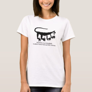Camiseta Petroglife do Leão de Montanha