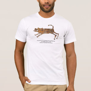 Camiseta Petróglifo de um cão de caça domesticado