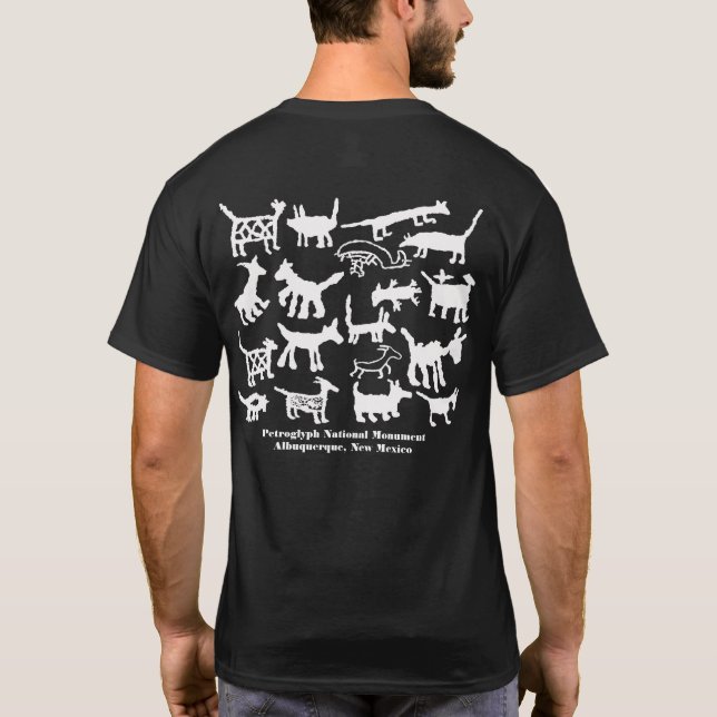 Camiseta Petrolíferas de cães, coiotes e raposa (Verso)