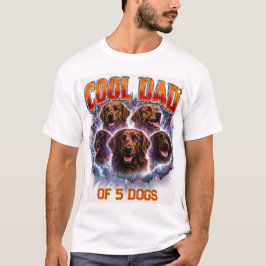 Camiseta Pet's Simple Modern Cool Custom Dog Number & Photo