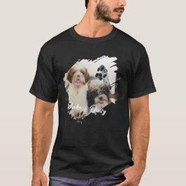 Camiseta Pet's Simple Modern Cool Typography Name and Photo