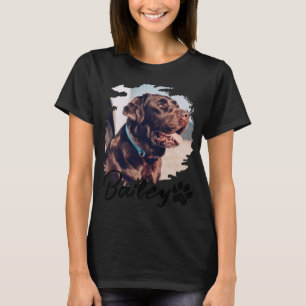 Camiseta Pets Simples Modernos Nome E Foto Tygraphy Cool