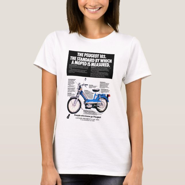 CAMISETA PEUGEOT 103 MOPED337 (Frente)