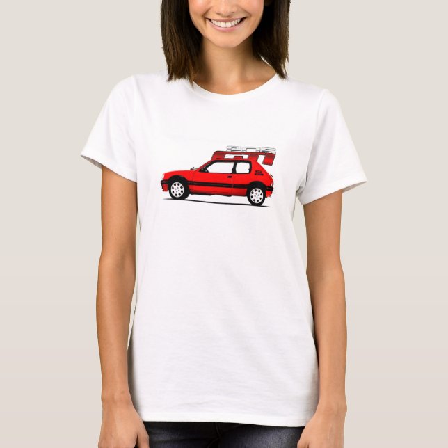 CAMISETA PEUGEOT 205 GTI ADVERT340 (Frente)
