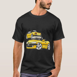 Camiseta Peugeot 306 Cabriolet caricatura amarelo