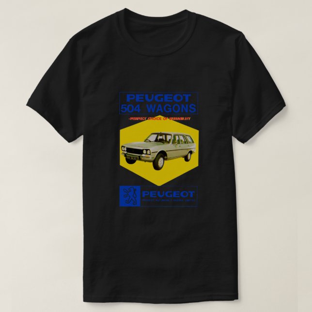 CAMISETA PEUGEOT 504 ESTATE  FAMILY (Frente do Design)
