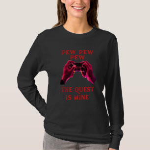 Camiseta Pew a missão é minha fummy jogador dizendo meninos