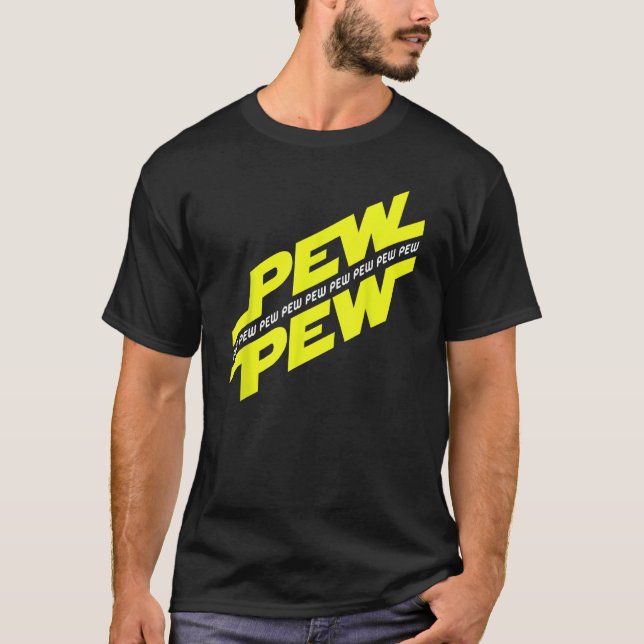 Camiseta Pew Gamer Noise Para Homens, Mulheres, Rapazes E (Frente)