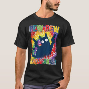 Camiseta Pew Madafakas Gatos Tops Vestidos de Verã