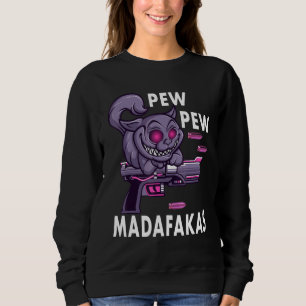 Camiseta Pew Pew Madafakas Crazy Cat