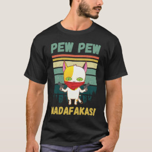 Camiseta Pew Pew Madafakas Engraçado Gun Gun Gun Gun Gun Gu