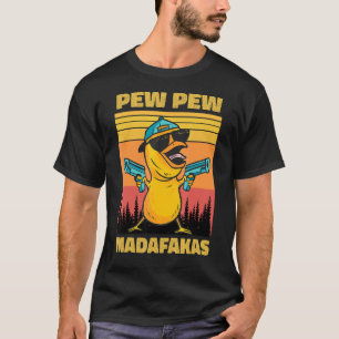Camiseta Pew Pew Madafakas Frango Pew Pew Armas Galinha Eng